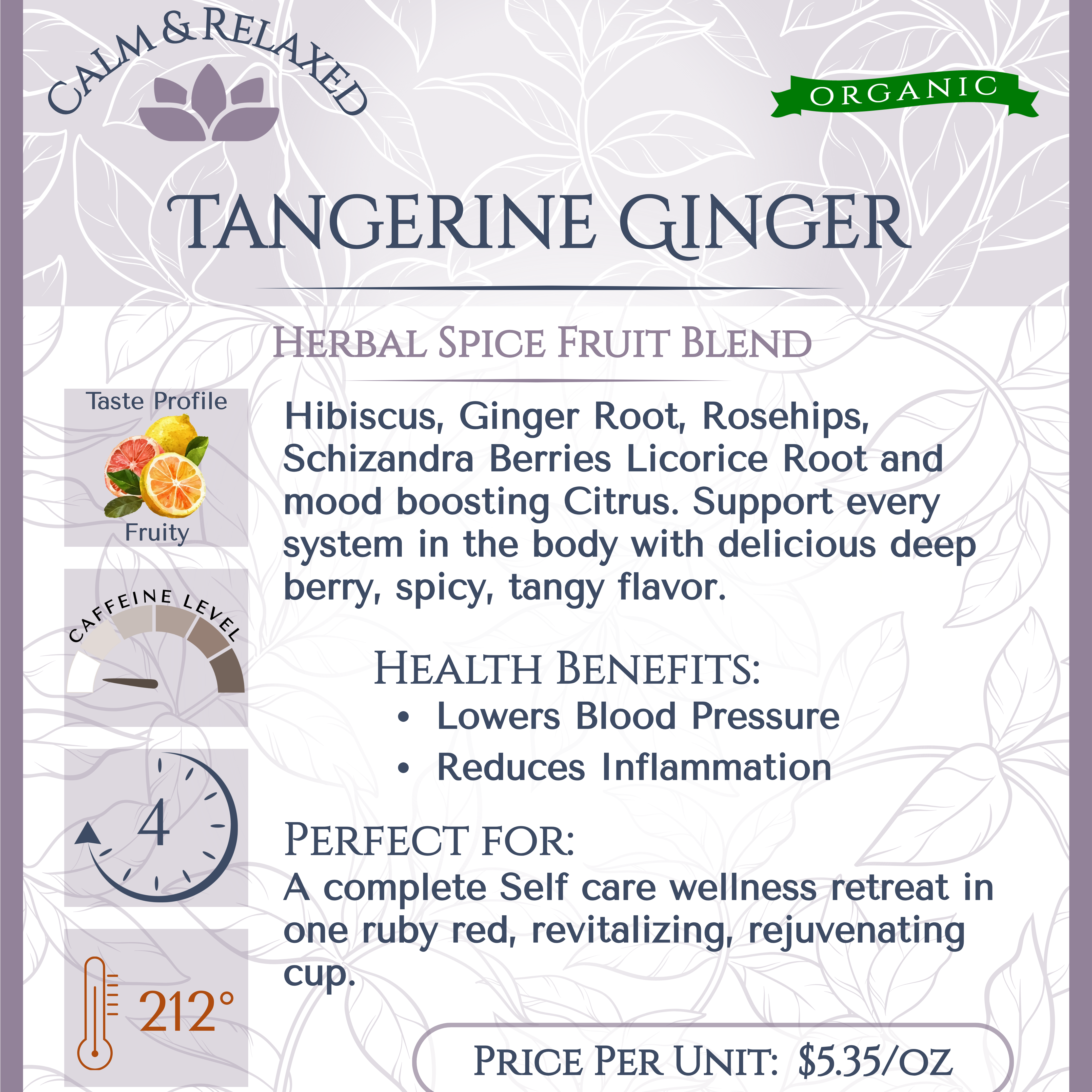 Tangerine Ginger Organic