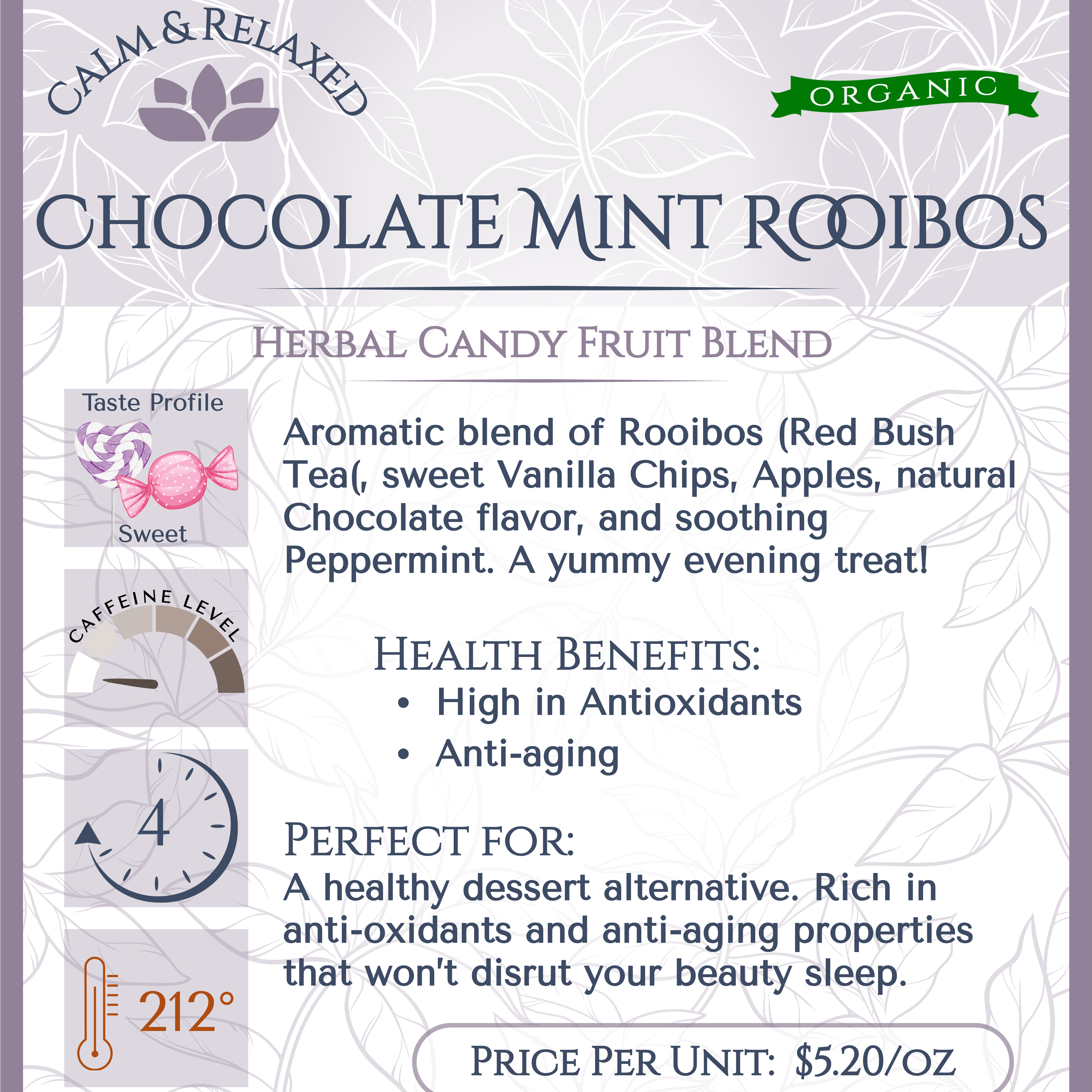 Chocolate Mint Rooibos Organic