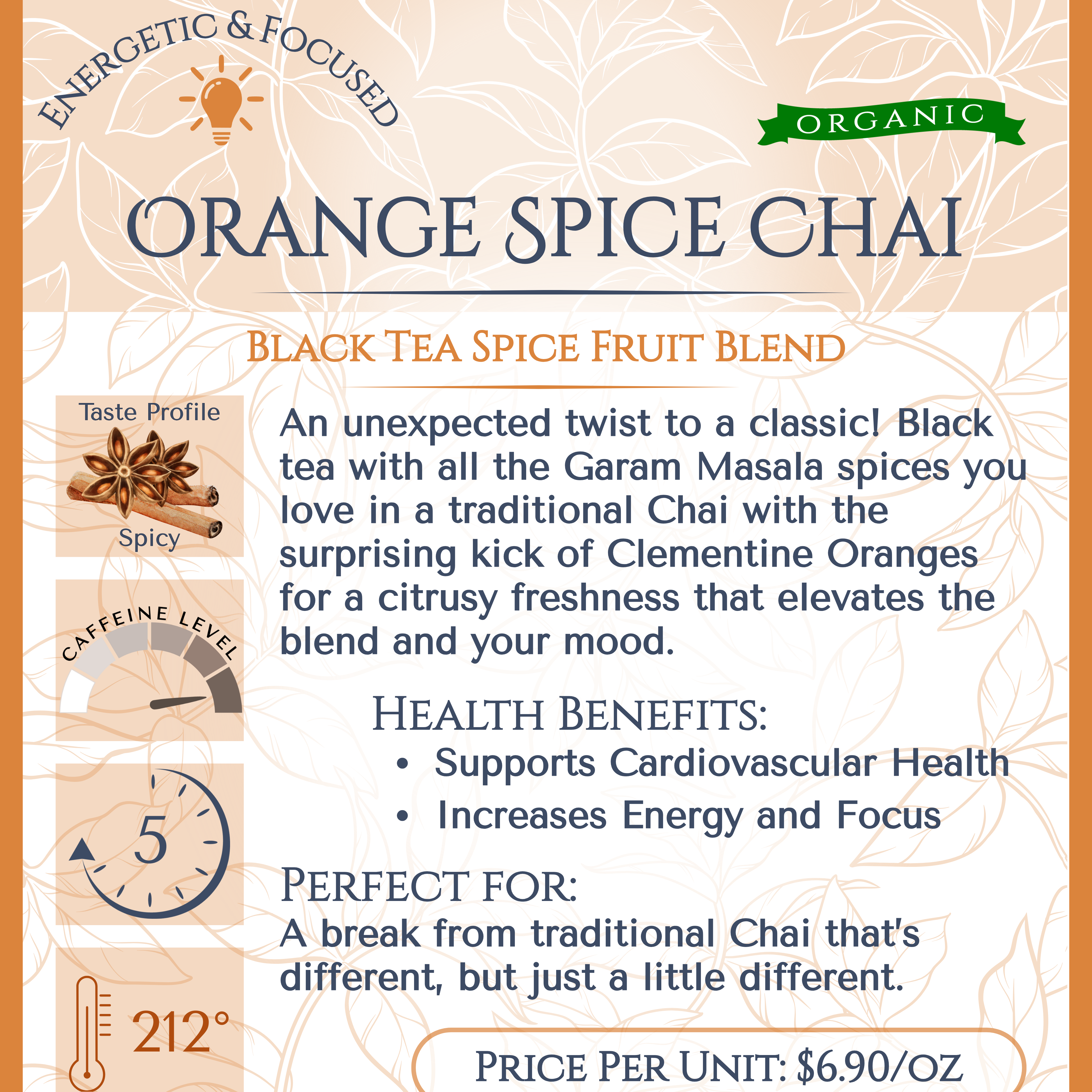 Orange Spice Chai Organic