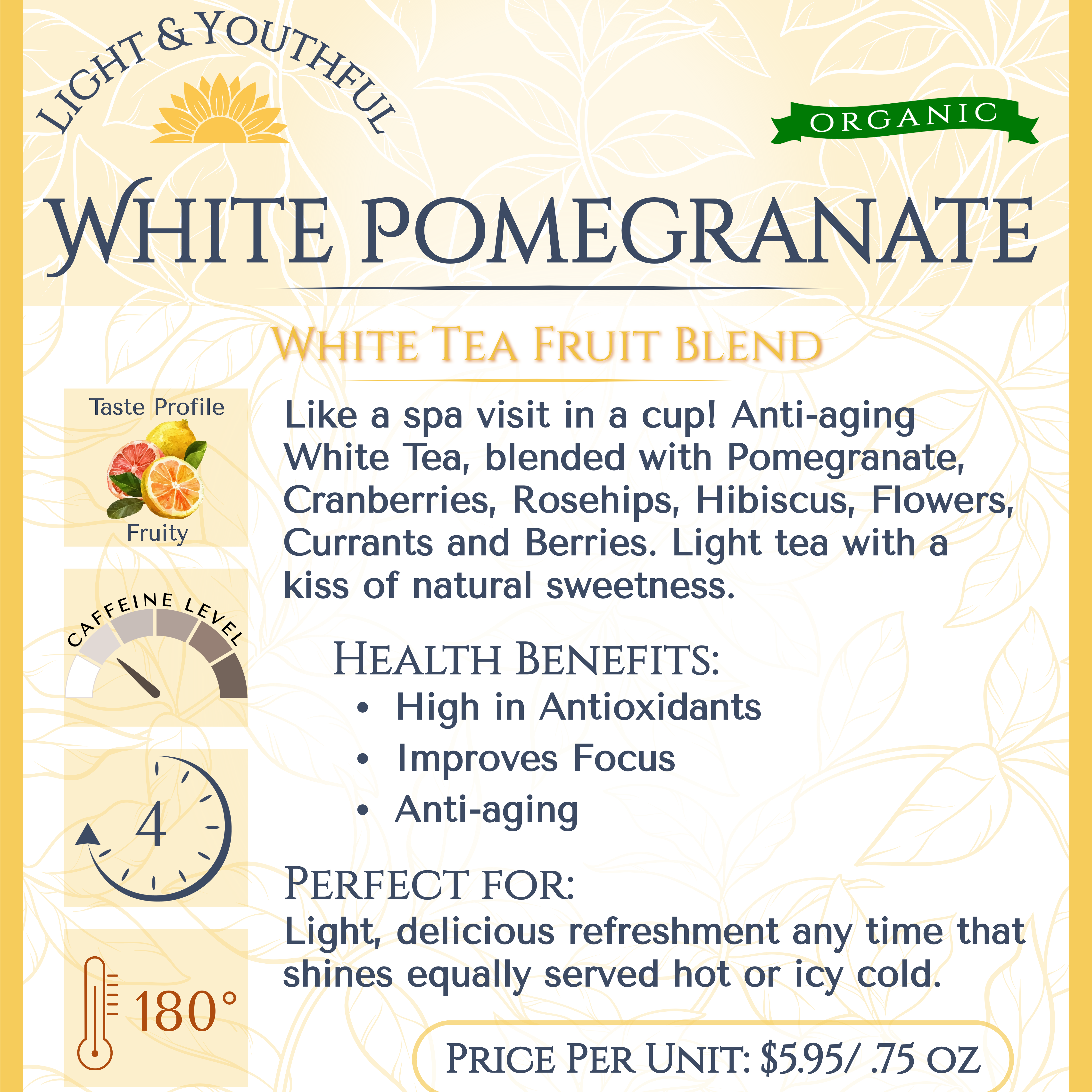 White Pomegranate Organic