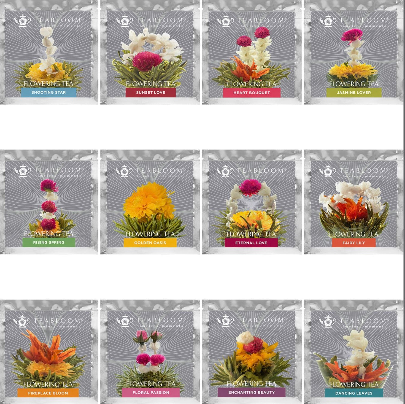 Floral Variety Flowering Tea Canister