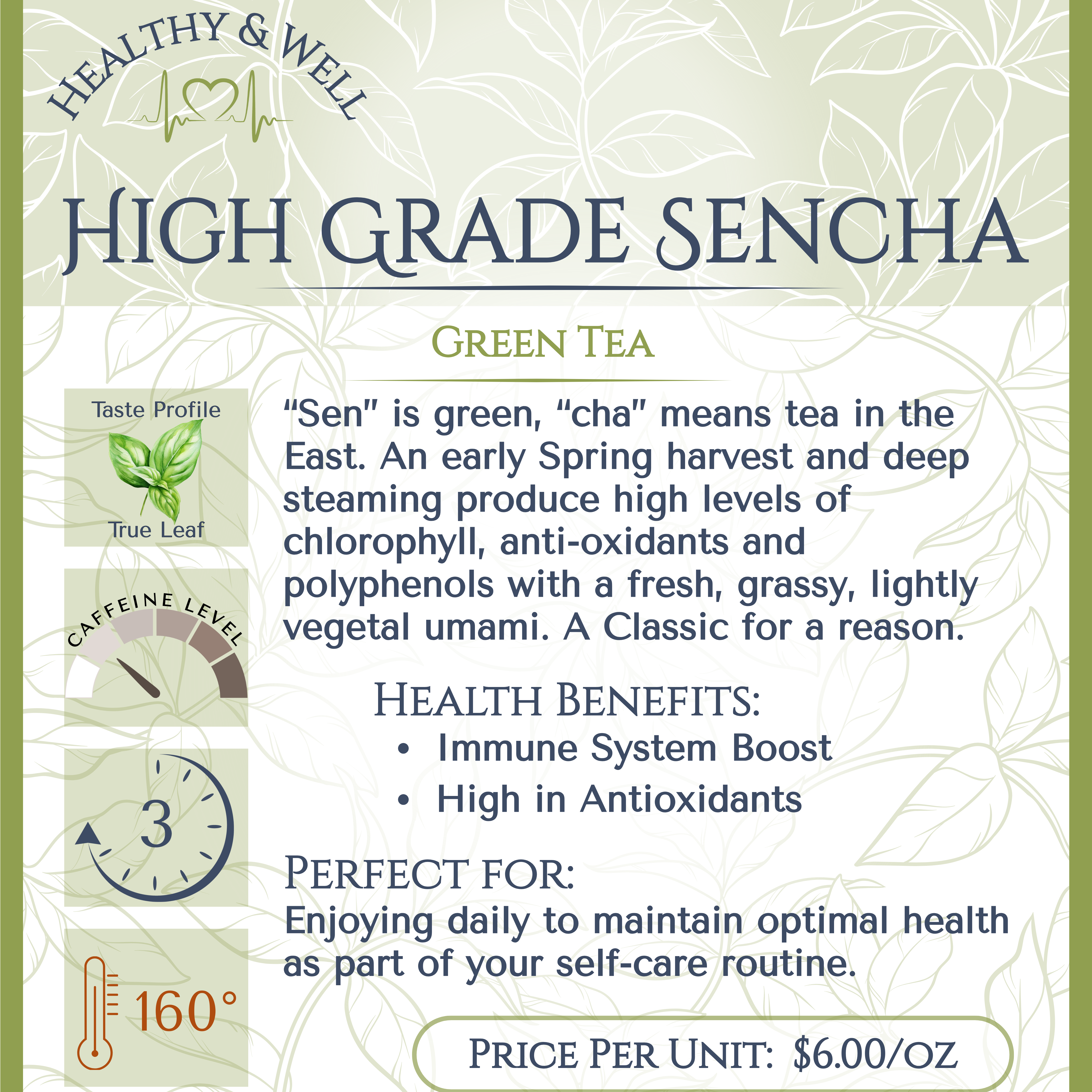High Grade Sencha Organic