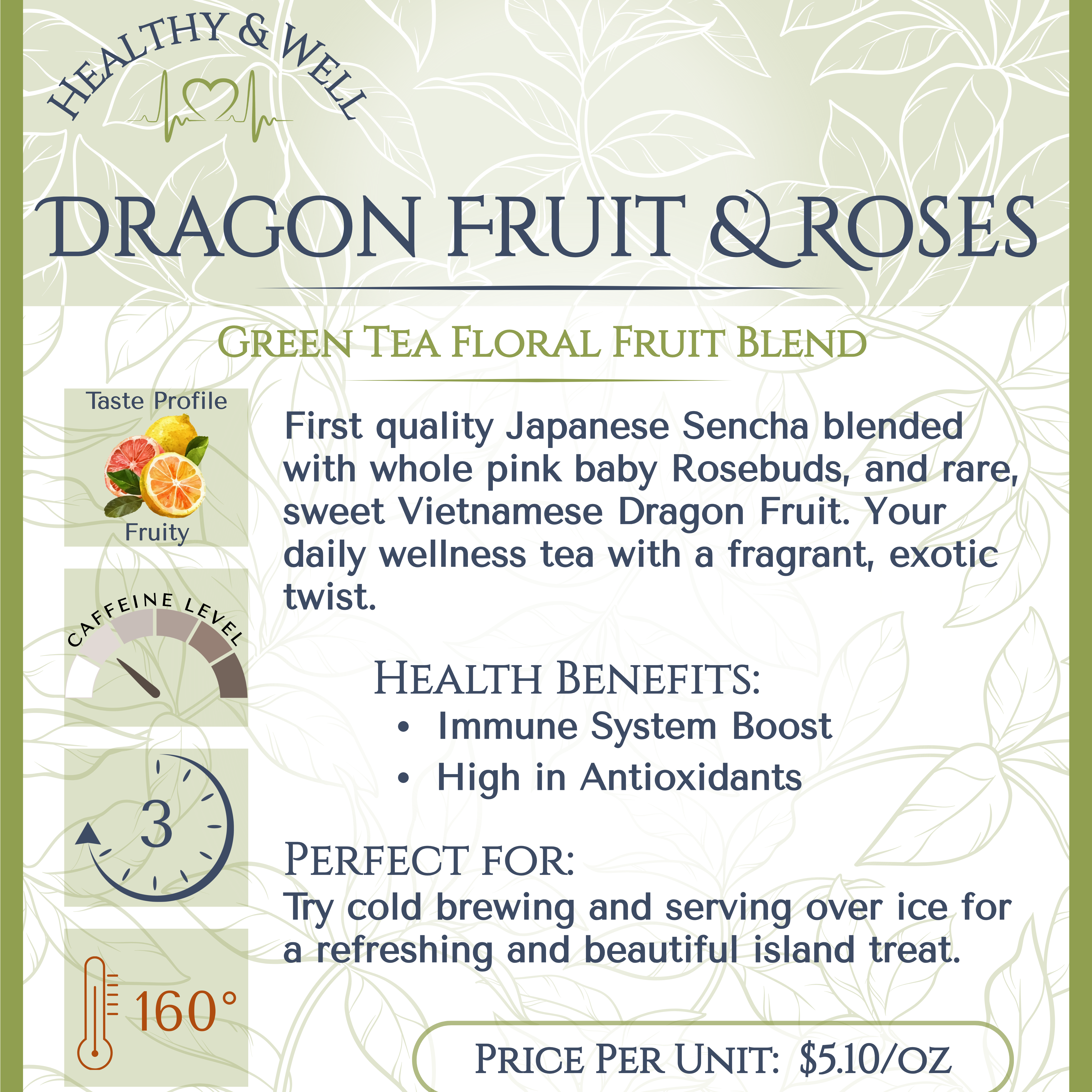 Dragon Fruit & Roses