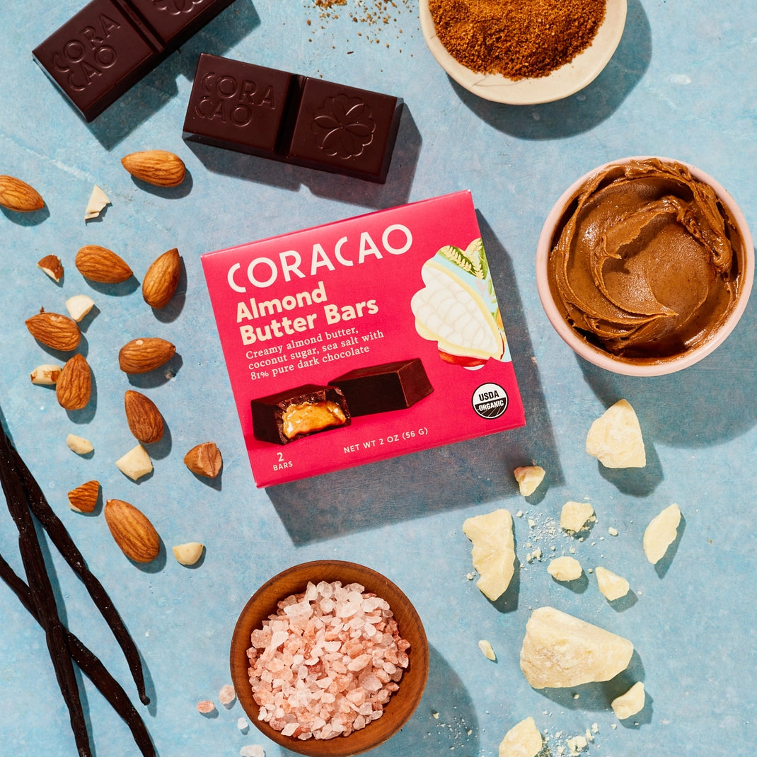Vegan Almond Butter Chocolate Bar