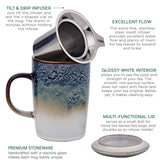 Cloud 16 oz Tea Infuser Mug