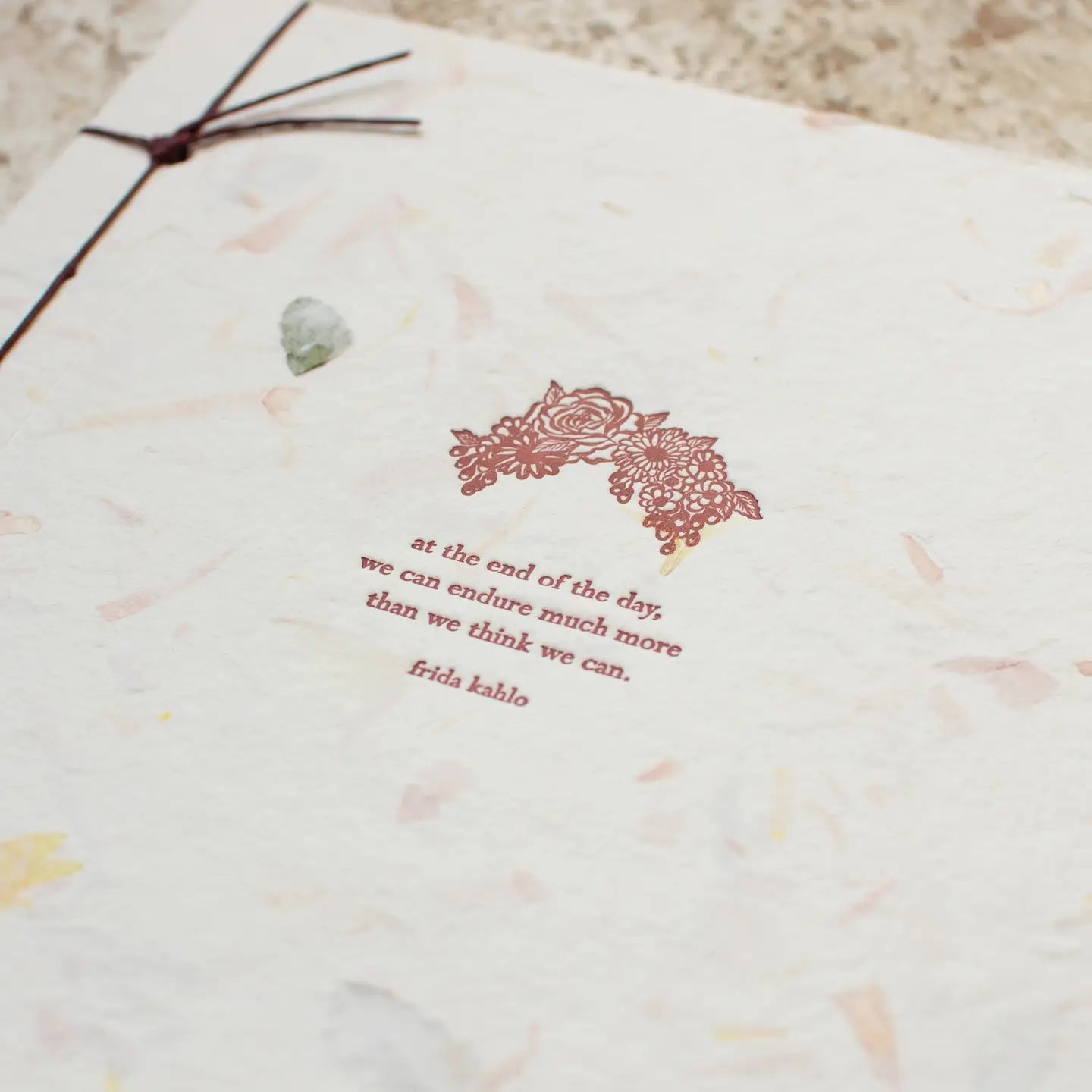 Frida Kahlo Handmade Paper Inspiration Journal