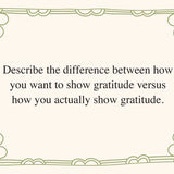 Gratitude Writing Prompts