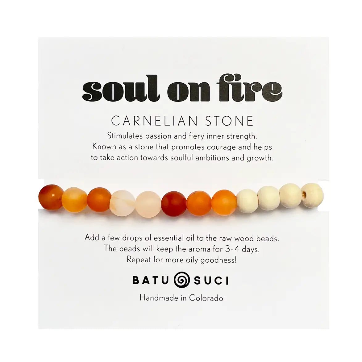 Natural Stone and Wooden Bead Diffuser Bracelets